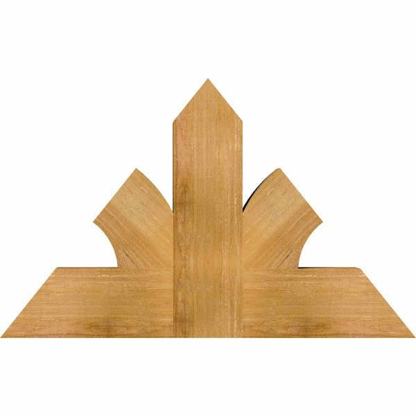 Ekena Millwork Richland Rough Sawn Timber Gable Bracket, Western Red Cedar, 36"W x 23"H x 4"D x 6"F, 15/12 Pitch GBW036X23X0406RIC00RWR - main